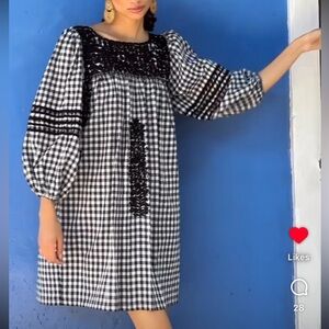 Price Firm NWOT Mi Golondrina Quina Noche Gingham Size S